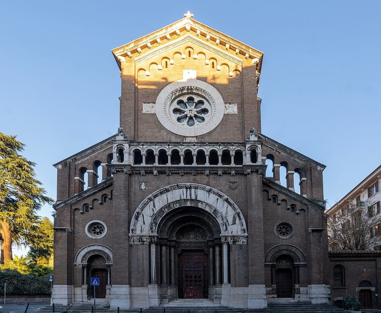 Exterior of San Camillo de Lellis in Rome.