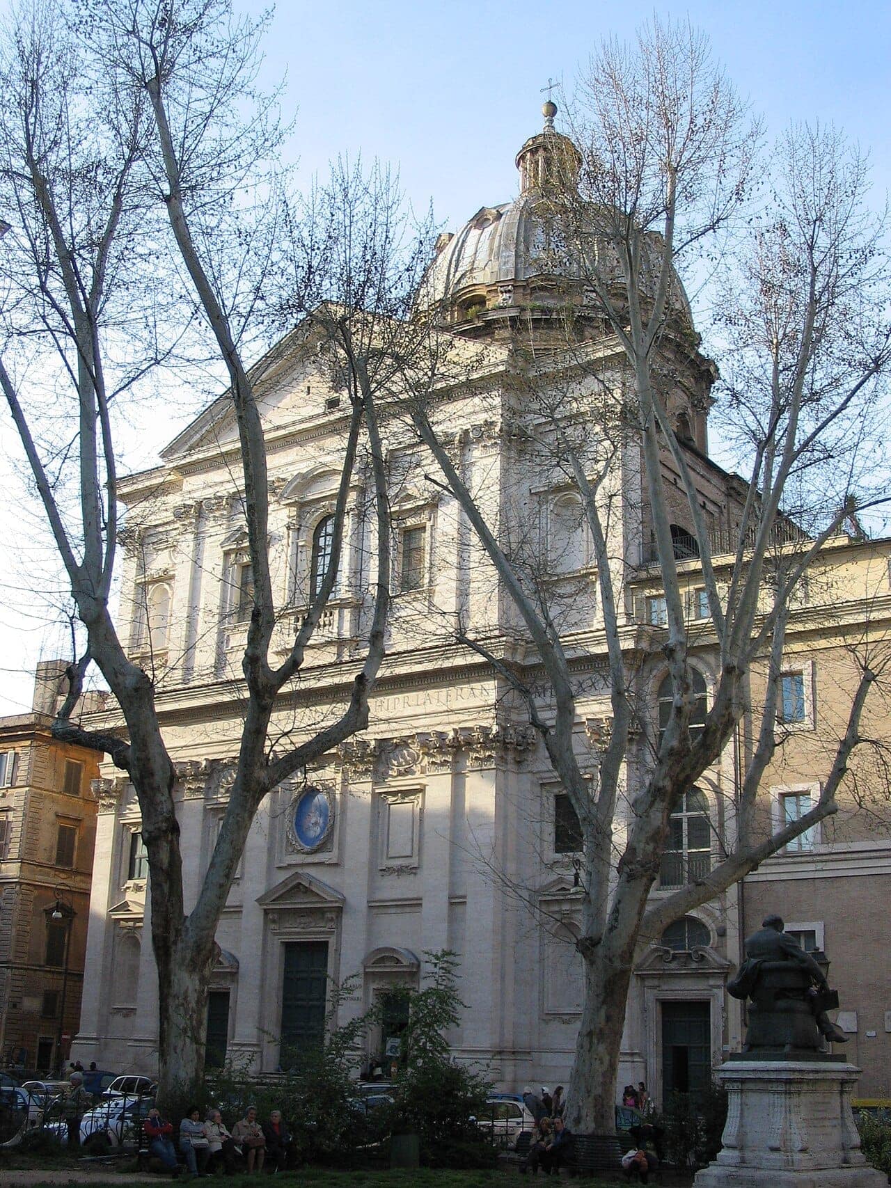 Facade of San Carlo ai Catinari in Rome.