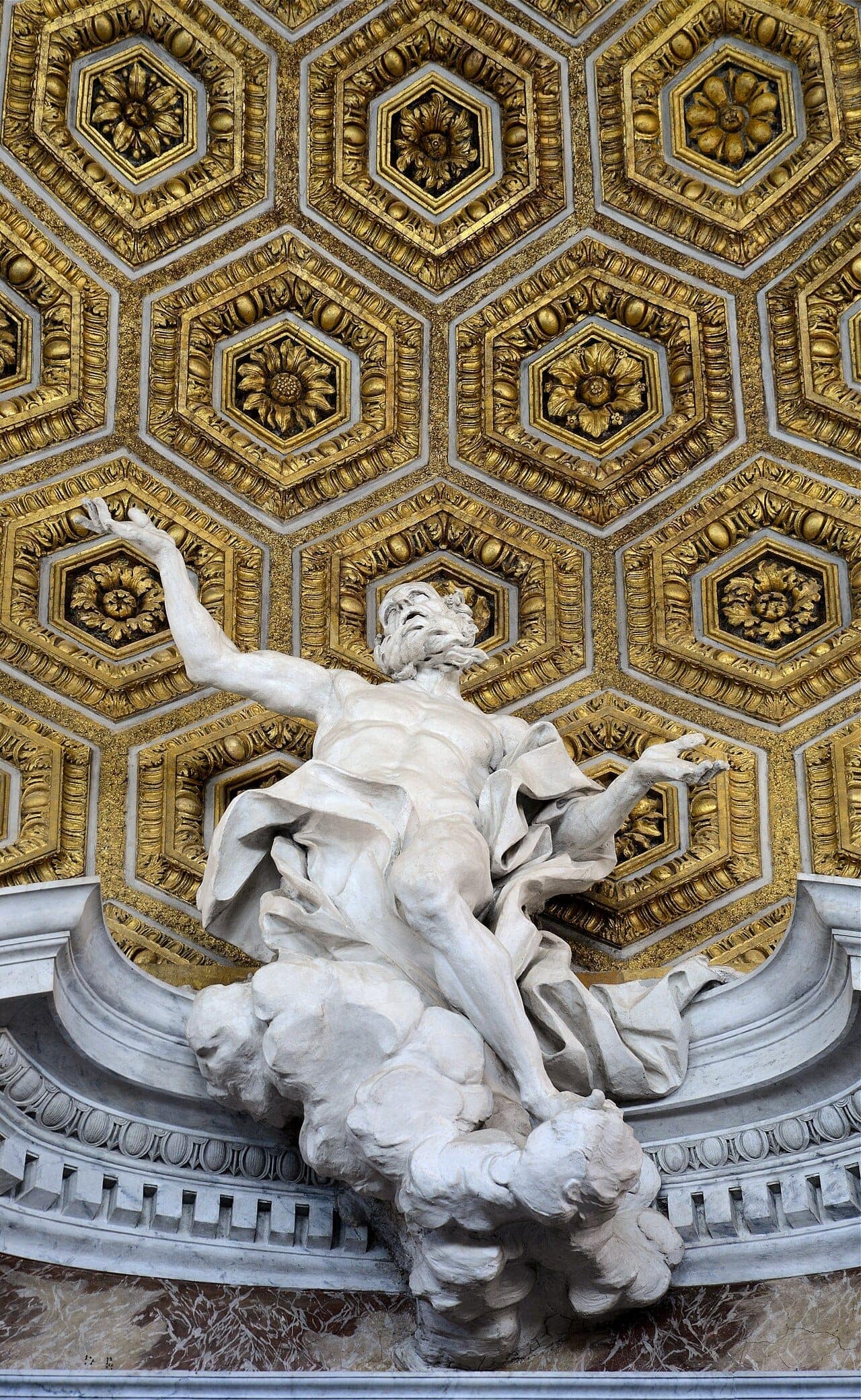 Interior of Sant'Andrea al Quirinale in Rome.