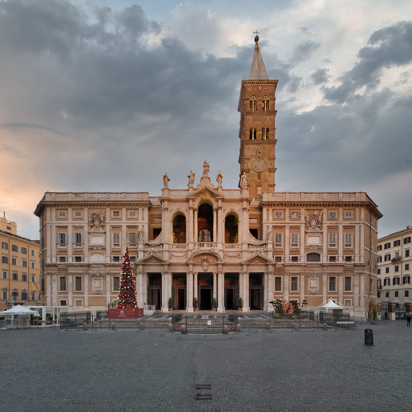Facade of Santa Maria Maggiore in Rome.
